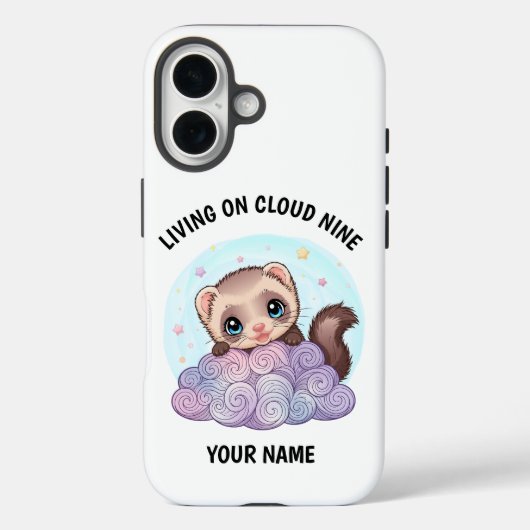 Personalisierte süße Frettchen-iPhone-Hülle Case-Mate iPhone Hülle (Rückseite)