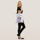 Personalisierte süße Frettchen-Tragetasche mit ind Tasche (Am Model)
