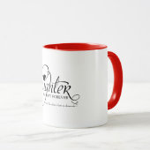 Personalisierte süße Geschenke für Tochter Tasse (VorderseiteRechts)