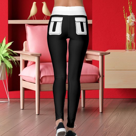 Personalisierte süße Haustierkatze Name Schwarz We Leggings