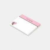 Personalisierte süße Hunde-Notizen Post-it Klebezettel (angewinkelt)