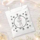 Personalisierte süße Hundeakrobaten-Geburtstagsfei Geschenktütchen (Ausgeschnitten)