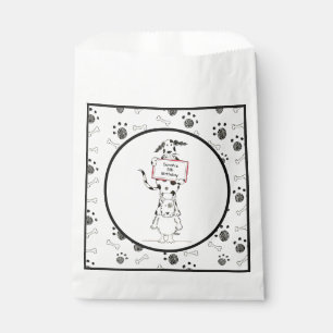 Personalisierte süße Hundeakrobaten-Geburtstagsfei Geschenktütchen