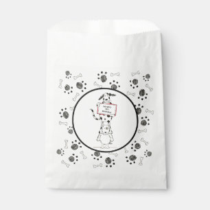 Personalisierte süße Hundeakrobaten-Geburtstagsfei Geschenktütchen