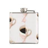 Personalisierte Süße Kaffeetasse Coquette-Muster Flachmann (Rückseite)