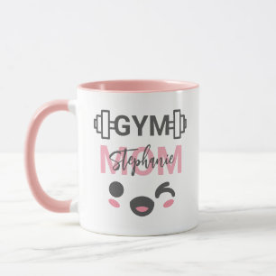 Personalisierte süße lächelnde Gym-Mum Tasse