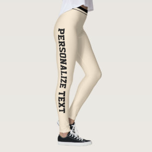 Personalisierte süße moderne Champagner-Gold Athle Leggings