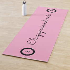 Personalisierte süße Namensschrift und Kalligrafie Yogamatte