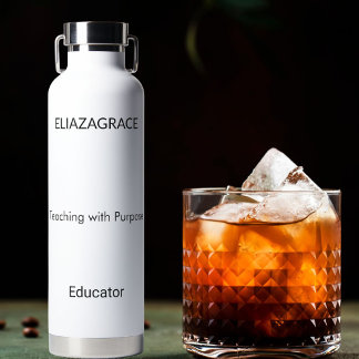 Personalisierte süße Namenszitate selbstbewusste L Trinkflasche