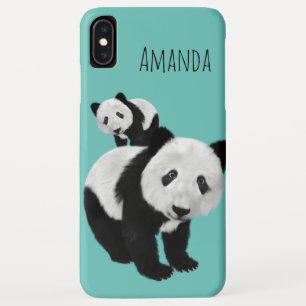 Personalisierte süße Pandas - Wechselbare Farbe Case-Mate iPhone Hülle