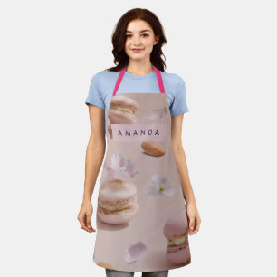 Personalisierte Süße Pastell-Macaron-Mandelblüte Schürze