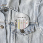 Personalisierte süße Retro-bunte Lamas Button (Beispiel)
