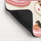 Personalisierte Süße Rosa Pool Schwimmkörper Somme Mousepad (Ecke)