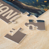 Personalisierte süße skurrile Nachteule Puzzle (Seite)