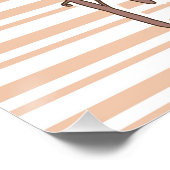 Personalisierte Süße Träume Niedlicher Panda Poster (Ecke)