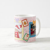 Personalisierte süße Weihnachts-Foto-Collage  Kaffeetasse (VorderseiteRechts)