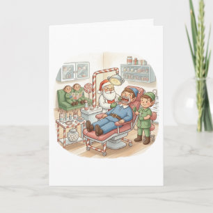 Personalisierte süße Weihnachtskarte für den Kiefe Karte