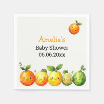 Personalisierte süße Zitrusfrucht-Baby-Party