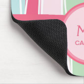 Personalisierte Süßigkeit Stripes Muster für Girly Mousepad (Ecke)