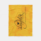 Personalisierte Süßigkeiten für Tochter Fleecedecke (Vorderseite)