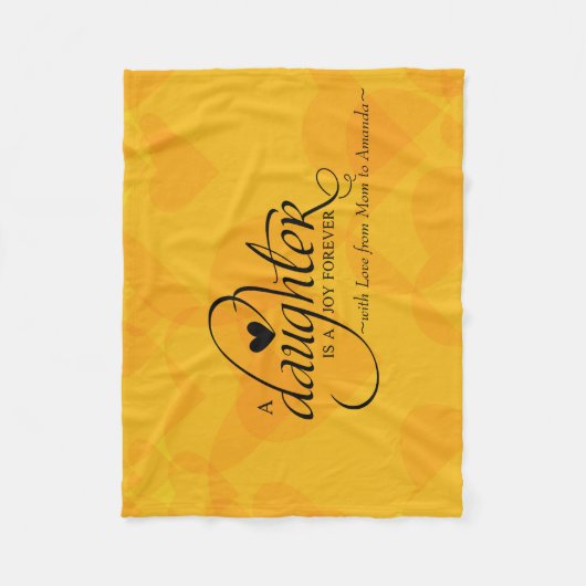 Personalisierte Süßigkeiten für Tochter Fleecedecke (Vorderseite)