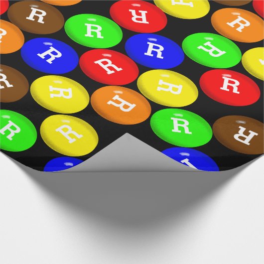 Personalisierte Süßschokolade Geschenkpapier (Ecke)