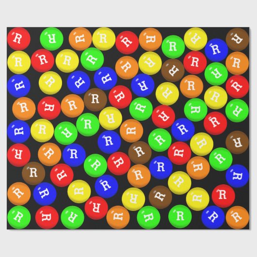 Personalisierte Süßschokolade Geschenkpapier (Flach)