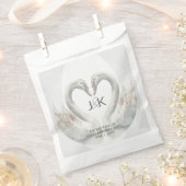 Personalisierte Swan Wedding Geschenktütchen (Ausgeschnitten)