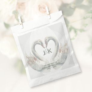 Personalisierte Swan Wedding Geschenktütchen