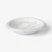 Personalisierte Swan Wedding Pappteller (Gewinkelt)