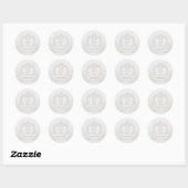 Personalisierte Swan Wedding Stickers (Blatt)