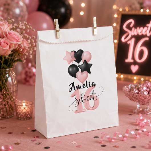 Personalisierte Sweet 16 Geburtstags-Geschenktüte Geschenktütchen