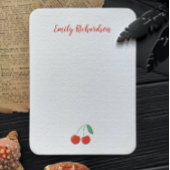 Personalisierte Sweet Cherry Note Card Mitteilungskarte