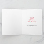 Personalisierte SWEET GIRAFFE Weihnachtskarte Karte (Innenseite)