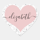 Personalisierte Sweetheart Herz-Aufkleber (Vorderseite)