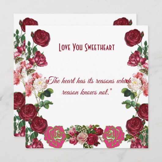 Personalisierte Sweetheart Rustikale Rose Vintage (Vorne/Hinten)