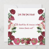 Personalisierte Sweetheart Rustikale Rose Vintage (Vorderseite)