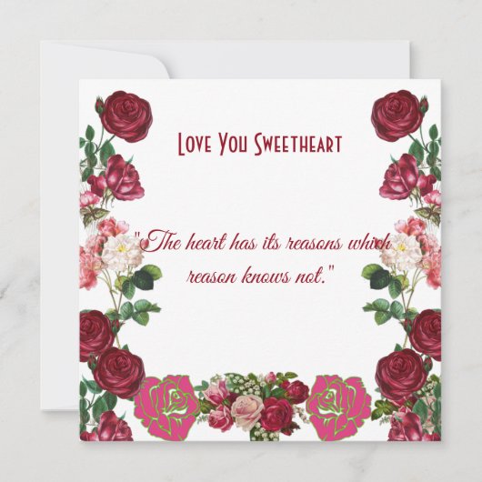 Personalisierte Sweetheart Rustikale Rose Vintage (Vorderseite)
