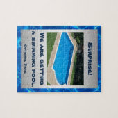 Personalisierte Swimmingpool-Überraschung Puzzle (Horizontal)