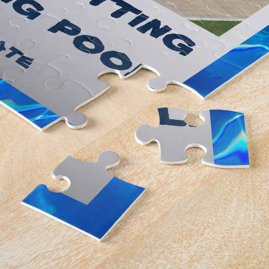 Personalisierte Swimmingpool-Überraschung Puzzle (Seite)