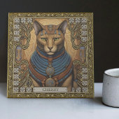 Personalisierte symmetrische Harmonie Katzengeist Fliese