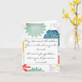 Personalisierte Sympathiekarte Karte (Gelbe Blume)