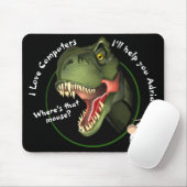 Personalisierte T-Rex Dinosaurier und Kleine Maus Mousepad (Mit Mouse)