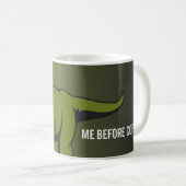 Personalisierte T-Rex Kaffee-Tasse Kaffeetasse (VorderseiteRechts)