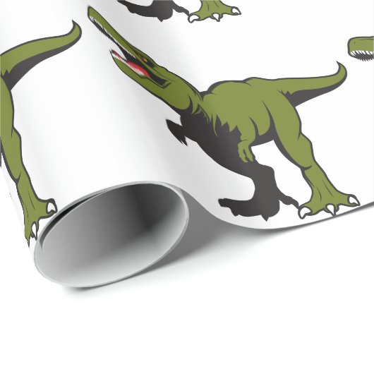 Personalisierte T-Rex-Punkte Geschenkpapier (Rolleneckpunkt)