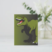 Personalisierte T-Rex-Punkte Postkarte (Stehend Vorderseite)