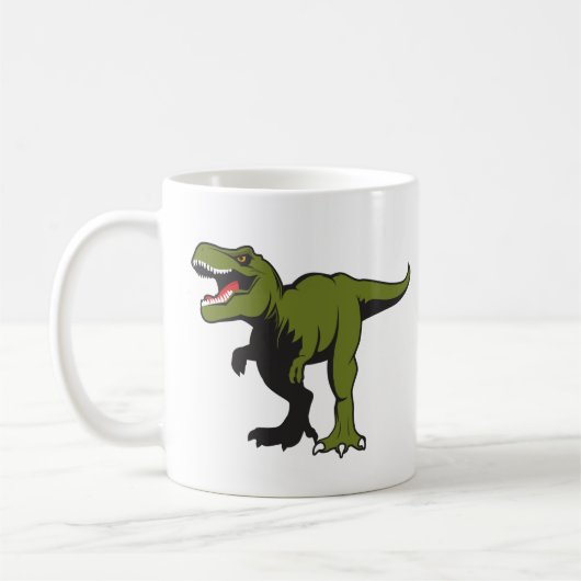 Personalisierte T-Rex Tasse (Links)