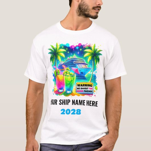 Personalisierte T - Shirt des Funny Drink Package (Vorderseite)