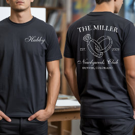 Personalisierte T - Shirt von Mr. und Mrs. Newlywe