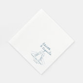Personalisierte Tacos und Tequila Geburtstagsservi Serviette (Ecke)